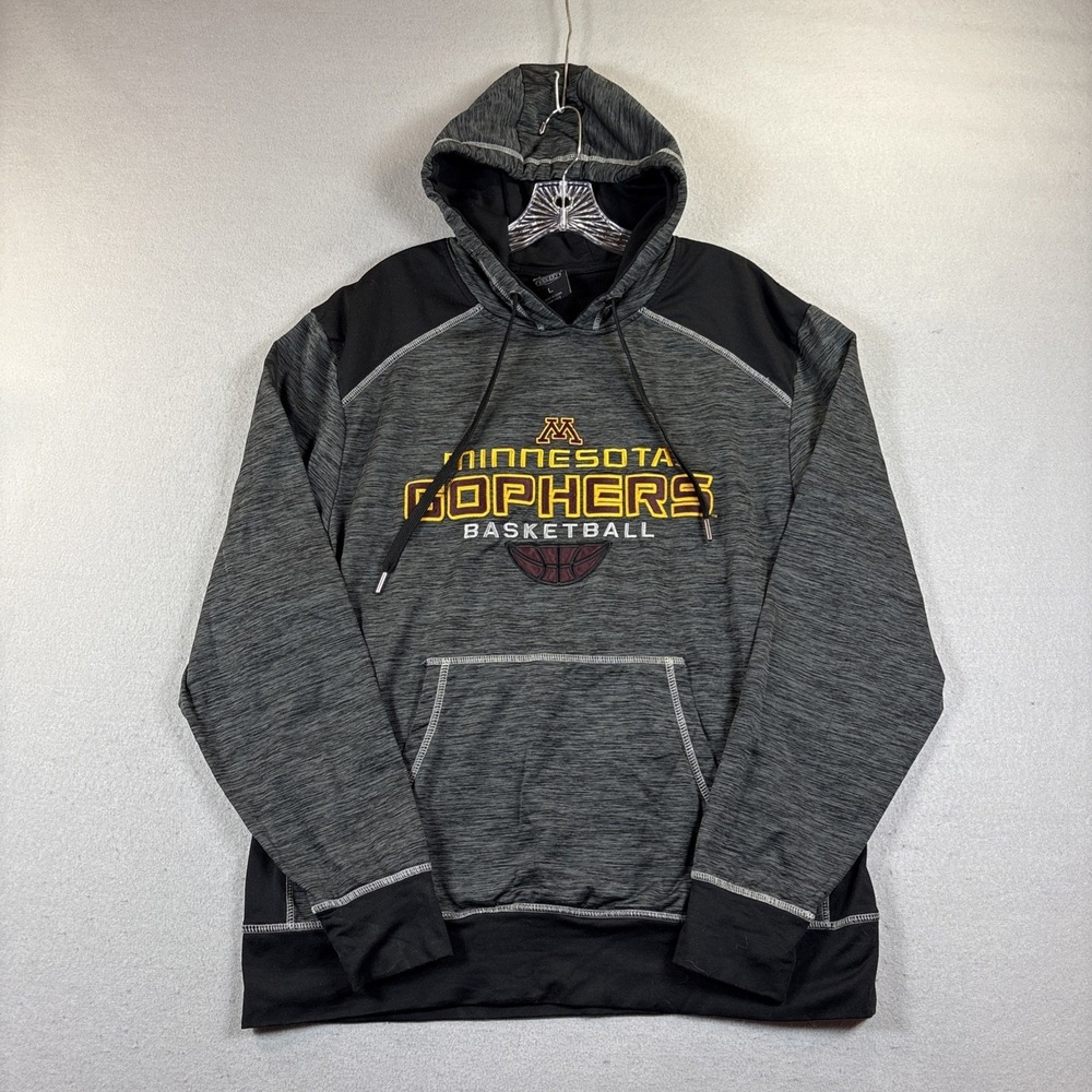 University of Minnesota Golden Gophers Basketball Hoodie Sweatshirt Size‎ Large